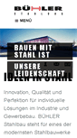 Mobile Screenshot of buehler-stahlbau.de