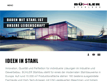 Tablet Screenshot of buehler-stahlbau.de